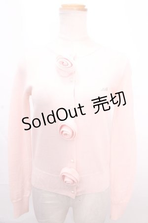 画像: MILK / バラカーディガン  ピンク Y-24-12-12-045-ML-TO-SZ-ZT425