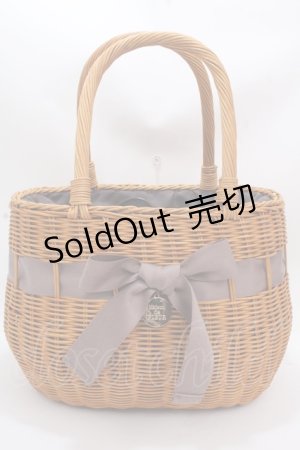 画像: Maison de FLEUR / ラタンリボンカゴバック   Y-24-12-15-085-LO-BG-SZ-ZY