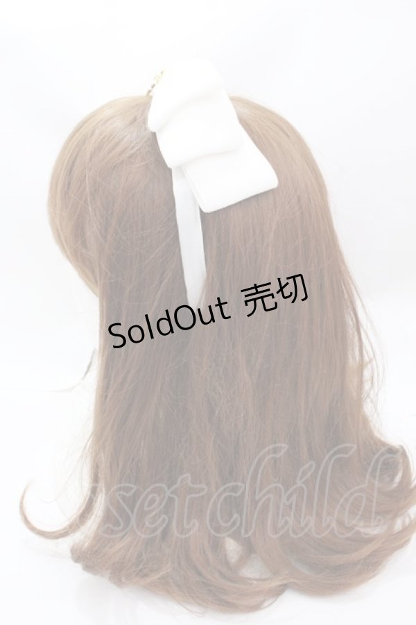 画像2: BABY,THE STARS SHINE BRIGHT / Ruban de No?l Neige別珍リボンカチューシャ   Y-24-12-15-116-BA-AC-SZ-ZY (2)