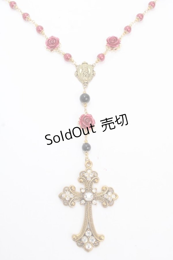 画像1: Estrellas / 薔薇のロザリオネックレス  ゴールド Y-24-12-15-017-EL-AC-SZ-ZY (1)
