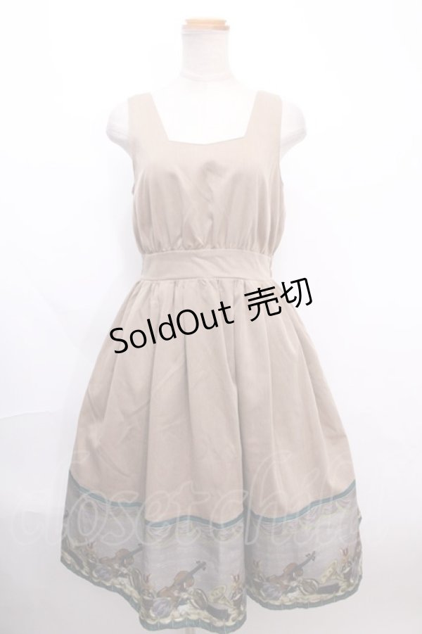 画像1: axes femme POETIQUE / トイマーチノースリワンピース M ベージュ Y-24-12-18-022-AX-OP-SZ-ZI (1)