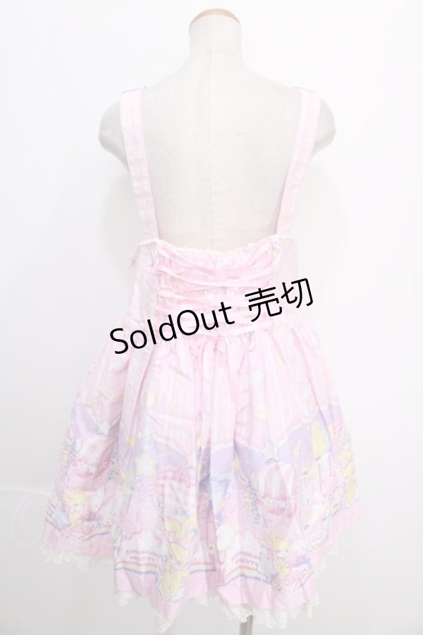 画像2: Angelic Pretty / Cotton Candy Shop サロペットSet  ピンク Y-24-12-23-053-AP-OP-SZ-ZY (2)