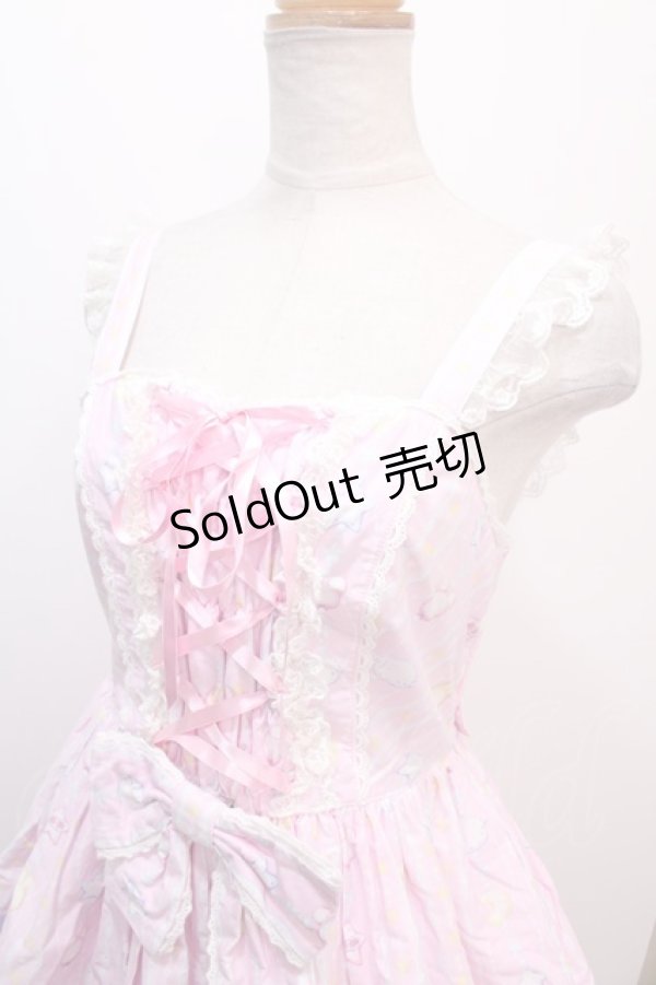 画像3: Angelic Pretty / Cotton Candy Shopジャンパースカート  ピンク Y-24-12-23-066-AP-OP-SZ-ZY (3)