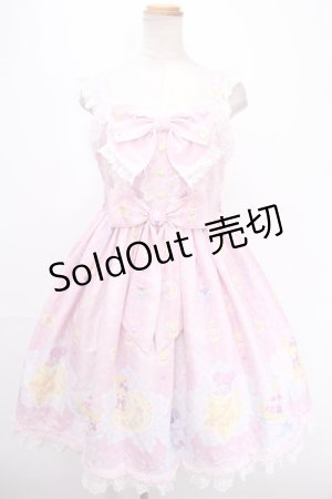 画像: Angelic Pretty / Dreamy Night Cakesジャンパースカート  ピンク Y-24-12-25-039-AP-OP-SZ-ZY