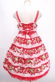 画像2: Angelic Pretty / いちごミルフィーユジャンパースカート  赤 Y-24-12-25-044-AP-OP-SZ-ZY (2)
