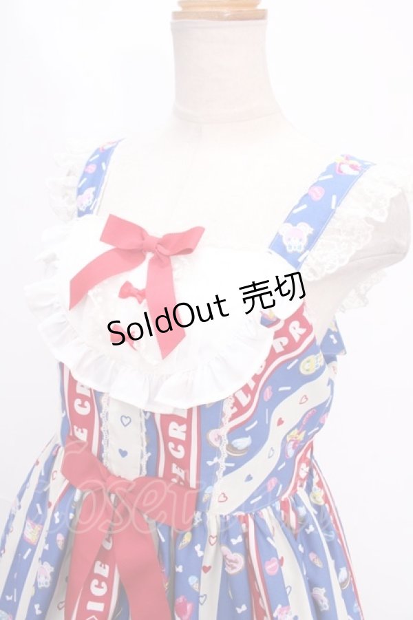 画像3: Angelic Pretty / Ice Cream Parlorジャンパースカート  青 Y-24-12-25-046-AP-OP-SZ-ZY (3)