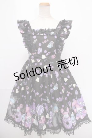 画像: Angelic Pretty / Happy Treat Partyジャンパースカート  黒 Y-24-12-25-053-AP-OP-SZ-ZY