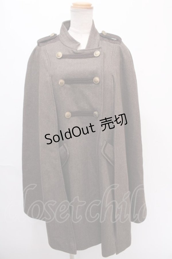 画像1: axes femme / ナポレオンマント風コート  茶 Y-24-12-28-097-AX-CO-SZ-ZT-C062 (1)
