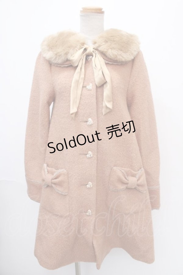 画像1: 【SALE】Dear Celine / COATハートボタン丸襟コート  ブラウン Y-24-12-28-109-LO-JA-SZ-ZT-C062 (1)
