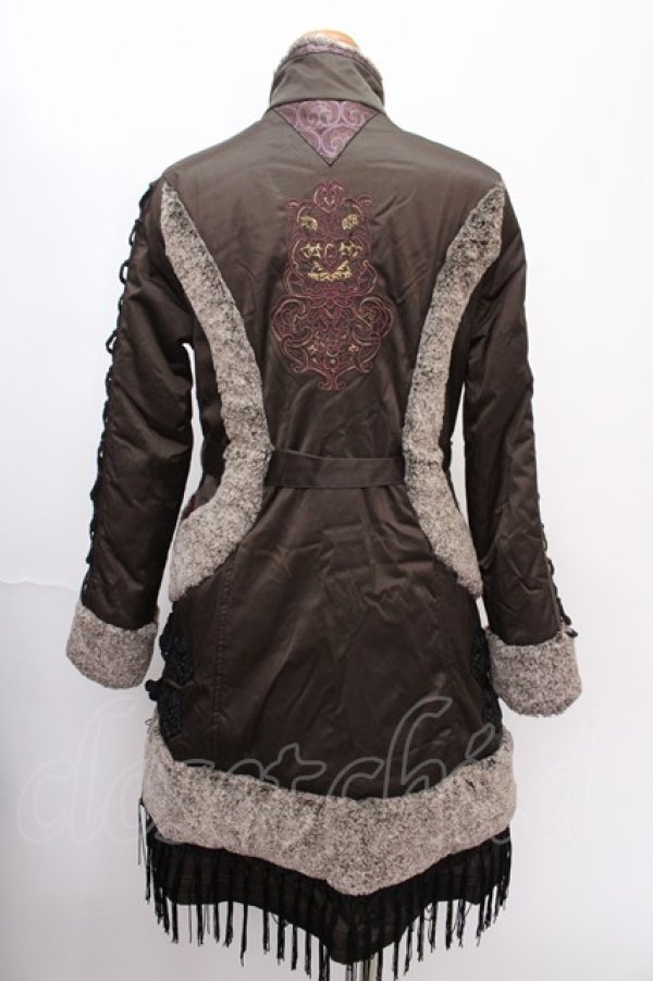 画像2: Ozz oneste / COATフリル中綿コート  黒 Y-24-12-28-112-OO-JA-AS-ZT-C027 (2)