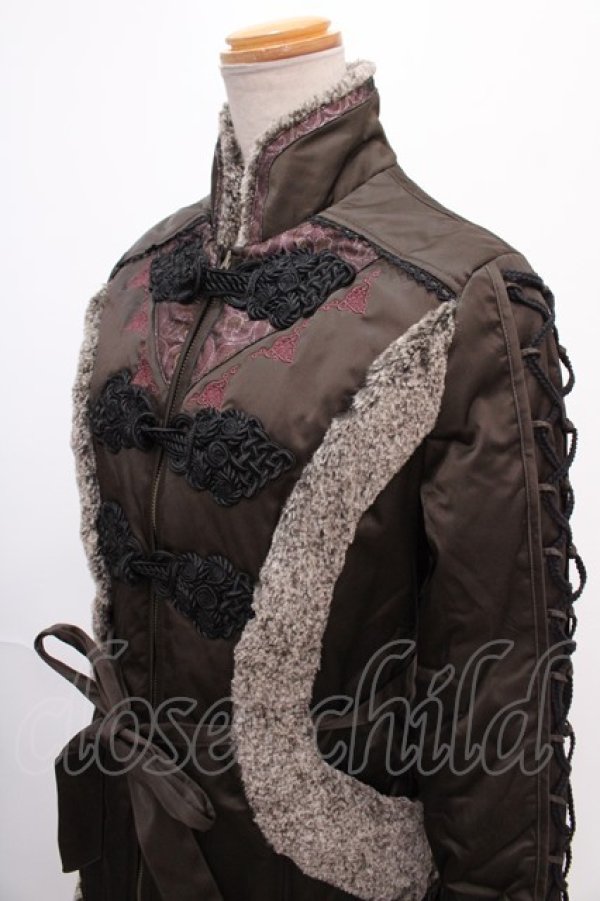 画像3: Ozz oneste / COATフリル中綿コート  黒 Y-24-12-28-112-OO-JA-AS-ZT-C027 (3)