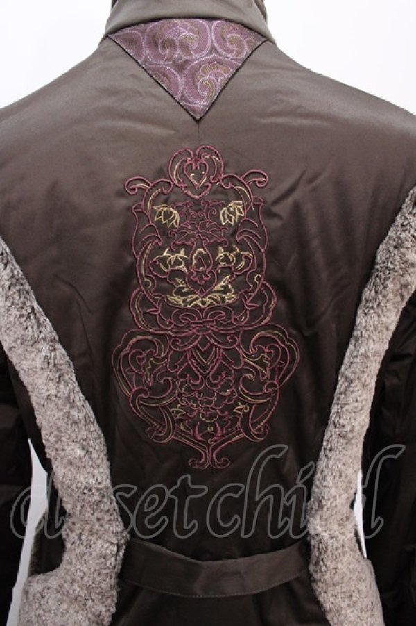 画像5: Ozz oneste / COATフリル中綿コート  黒 Y-24-12-28-112-OO-JA-AS-ZT-C027 (5)