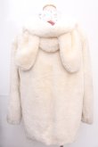 画像2: Honey Cinnamon / COATうさ耳ファーコート  オフ Y-24-12-28-113-LO-CO-AS-ZT-C061 (2)