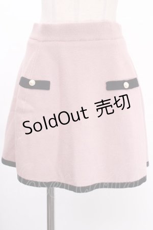画像: Ank Rouge / ニットスカート  ピンク Y-24-12-28-132-CA-SK-SZ-ZT194