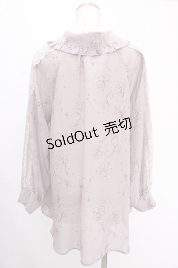 画像2: axes femme POETIQUE / リリー柄オーバーシアーシャツ M ピンク Y-24-12-28-020-AX-TO-SZ-OS (2)