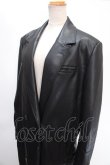画像3: Melt the lady / leather like trench coat F ブラック Y-24-12-29-050-PU-CO-SZ-ZT-C034 (3)