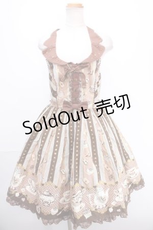 画像: Angelic Pretty / Wonder Partyホルタージャンパースカート  ブラウン Y-24-12-29-028-AP-OP-SZ-ZY