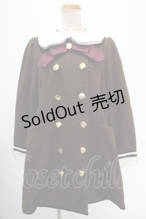 画像: 【SALE】Amavel / Wボタン丸襟コート F ブラウン Y-25-01-01-054-CA-CO-SZ-ZTC047