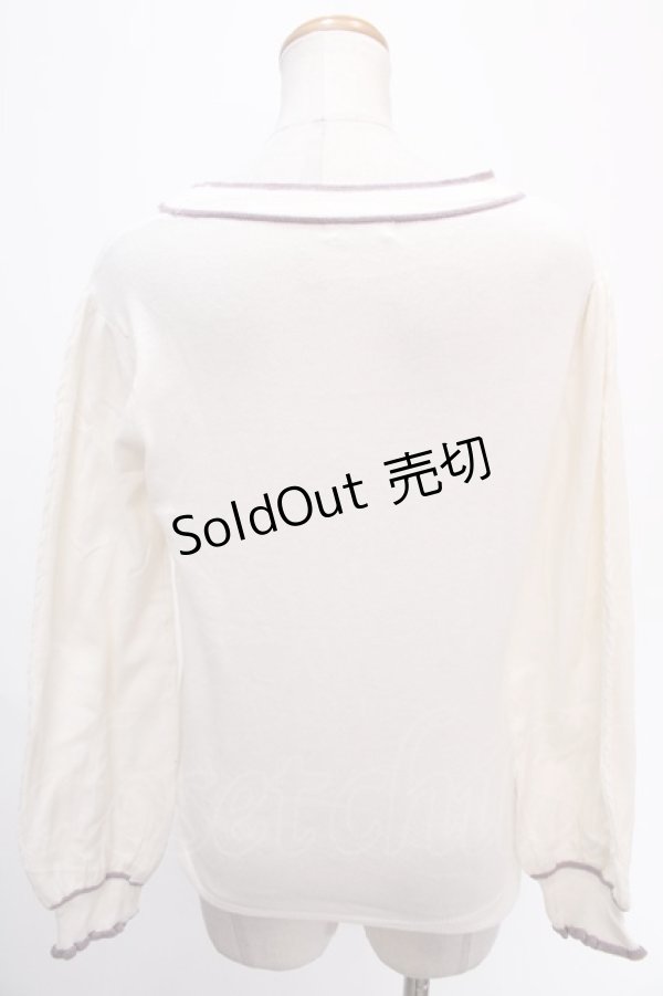 画像2: axes femme / ボウタイニット M 生成り Y-25-01-01-064-AX-TO-SZ-ZT312 (2)