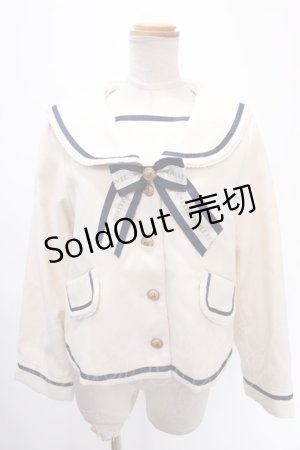 画像: Amavel / セーラーショートコート F アイボリー Y-25-01-01-113-CA-CO-SZ-ZT-C059