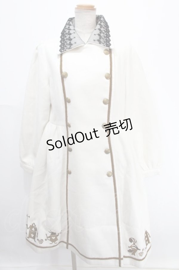 画像1: 【SALE】axes femme POETIQUE / ふしぎの国のアリスコート M 生成り Y-25-01-01-161-AX-CO-SZ-ZT-C041 (1)