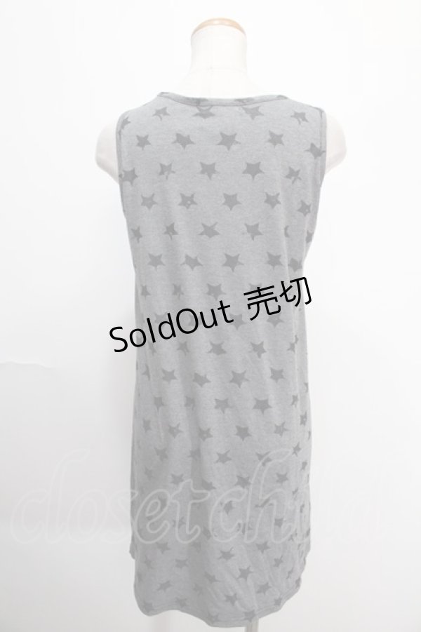 画像2: PEACE NOW / 星柄タンクトップ  グレー Y-25-01-10-074-PU-TO-SZ-ZY (2)