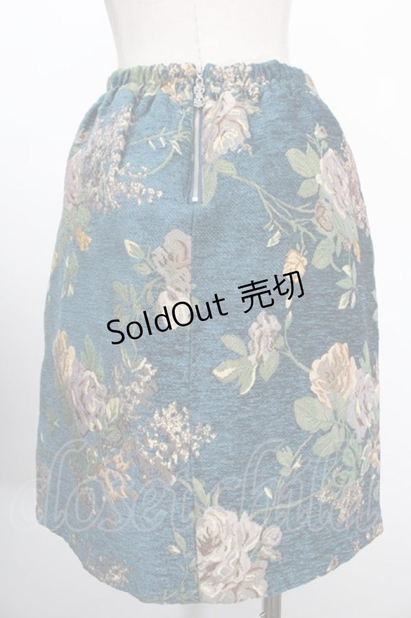 画像2: axes femme / モールゴブラン台形スカートト M Bグリーン Y-25-01-10-200-AX-SK-SZ-ZT279 (2)