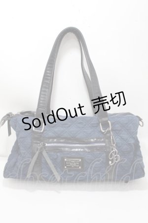 画像: BUFFALO BOBS  / キルティングデニムボストンバック   Y-25-01-10-038-PU-BG-SZ-ZY