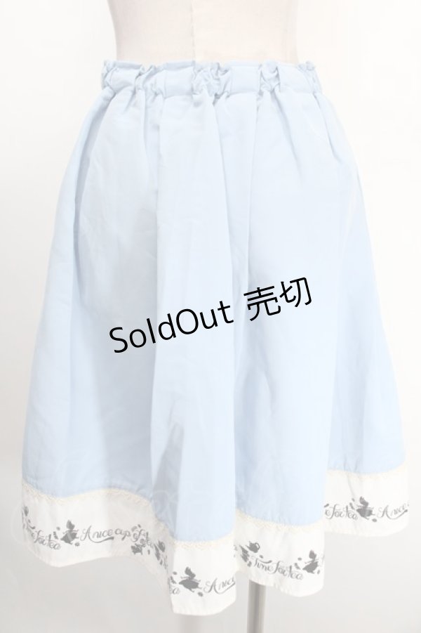 画像2: axes femme POETIQUE / 不思議の国のアリススカート M サックス Y-25-01-13-092-AX-SK-SZ-ZT303 (2)