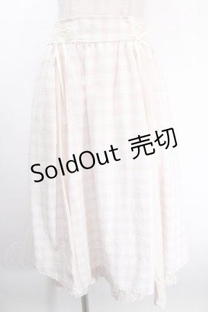 画像: axes femme / パターン切替チェックスカート M 生成り Y-25-01-13-096-AX-SK-SZ-OS