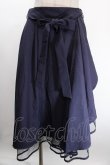 画像1: axes femme / パイピングチュールフリルスカート  紺 Y-25-01-13-109-AX-SK-SZ-ZS (1)
