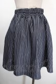 画像2: axes femme / バックルバイカラーキュロット  紺 Y-25-01-13-113-AX-SK-SZ-OS (2)