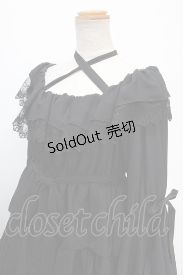 画像3: Vallee lys / Coquelicot dress (ミディアム)  ブラック Y-25-01-14-050-GO-OP-SZ-ZY (3)