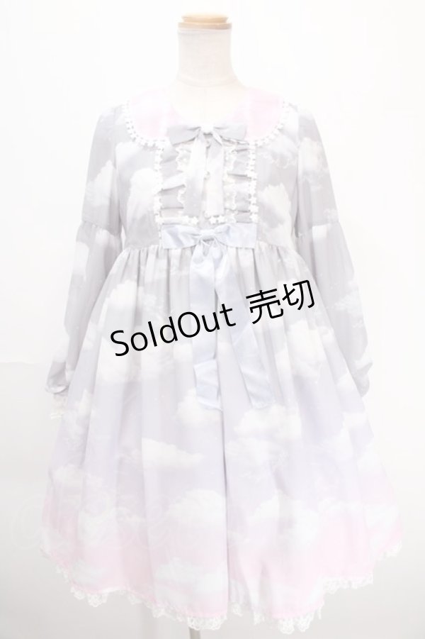 画像1: Angelic Pretty / Misty Sky Brilliant ColorワンピースSet  グレー Y-25-01-14-053-AP-OP-SZ-ZY (1)