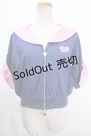 画像: Angelic Pretty / Neon Star Dinerセーラーブルゾン  紺 Y-25-01-14-026-AP-JA-SZ-ZY