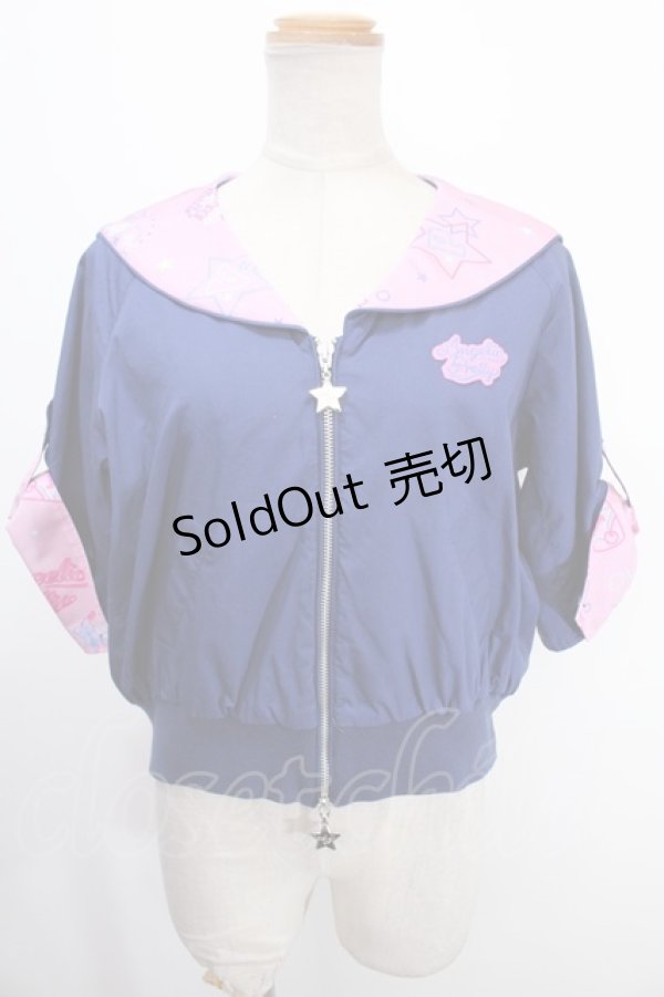 画像1: Angelic Pretty / Neon Star Dinerセーラーブルゾン  紺 Y-25-01-14-026-AP-JA-SZ-ZY (1)