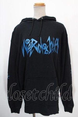 画像: NieR Clothing / プリントプルパーカー  黒×青 Y-25-01-16-058-PU-TO-SZ-ZT254