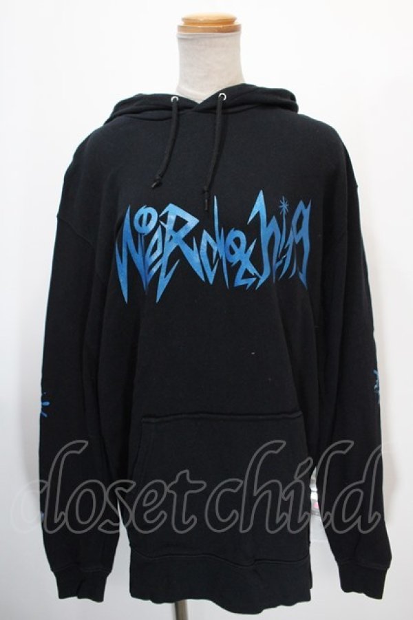 画像1: NieR Clothing / プリントプルパーカー  黒×青 Y-25-01-16-058-PU-TO-SZ-ZT254 (1)