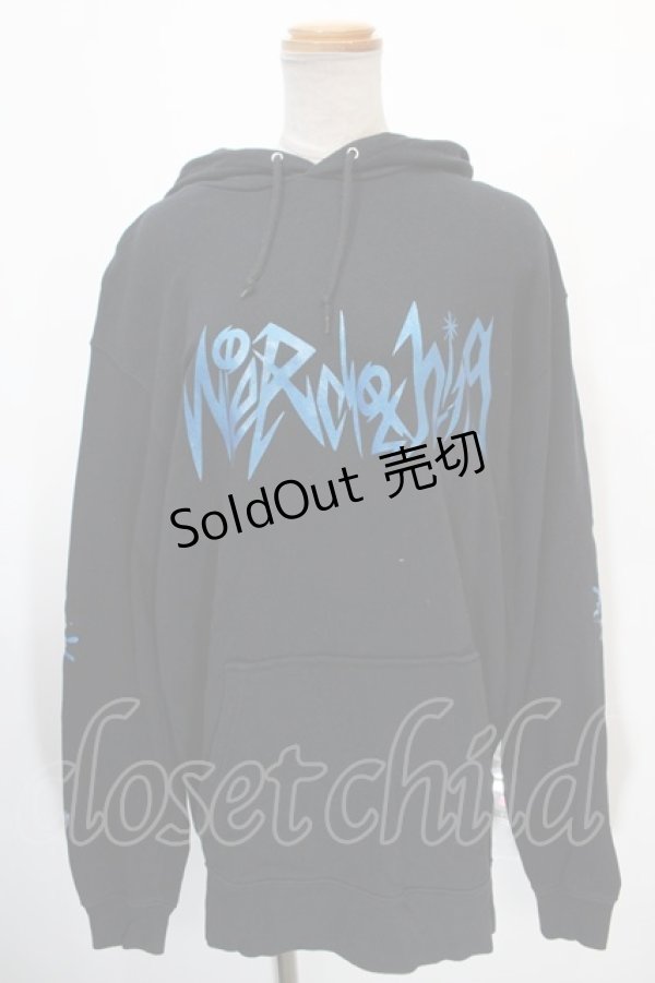 画像1: NieR Clothing / プリントプルパーカー  黒×青 Y-25-01-16-058-PU-TO-SZ-ZT254 (1)