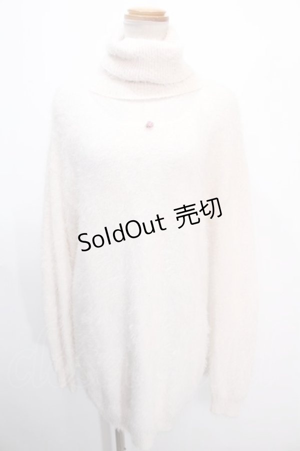 画像1: 【SALE】Ank Rouge / ドットチュール切替ニットワンピース M アイボリー Y-25-01-16-082-CA-OP-SZ-ZT338 (1)