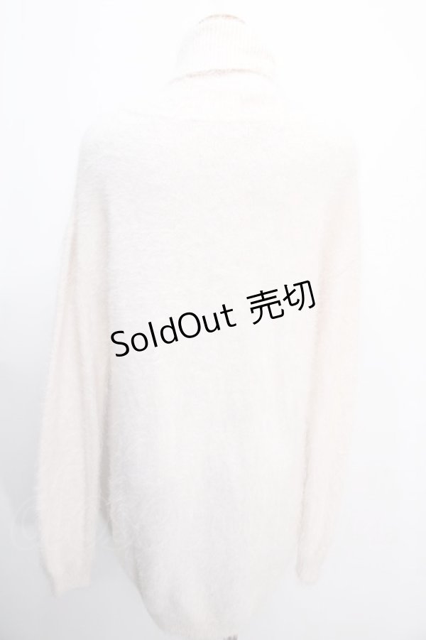 画像2: 【SALE】Ank Rouge / ドットチュール切替ニットワンピース M アイボリー Y-25-01-16-082-CA-OP-SZ-ZT338 (2)