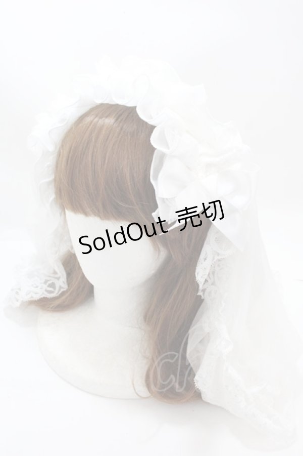 画像1: MAJOH / HOLY TULLE VEIL HEAD DRESS  ホワイト Y-25-01-16-014-GO-AC-SZ-ZY (1)