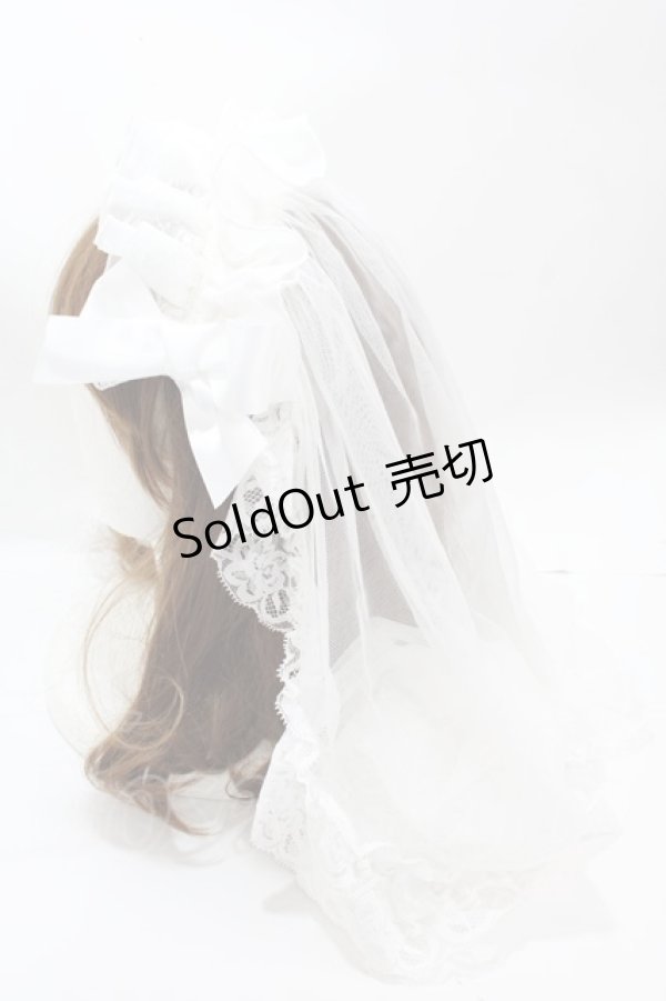 画像2: MAJOH / HOLY TULLE VEIL HEAD DRESS  ホワイト Y-25-01-16-014-GO-AC-SZ-ZY (2)