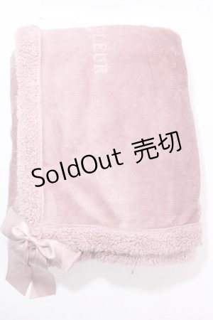 画像: Maison de FLEUR / リボンブランケット F ピンクベージュ Y-25-01-16-004-LO-ZA-SZ-ZT-K009