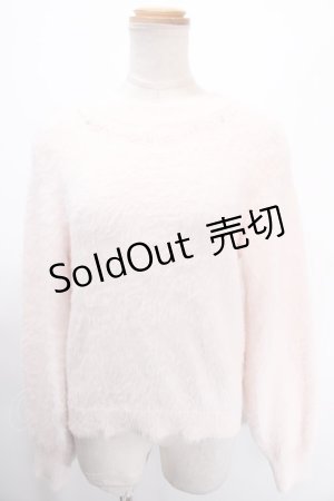 画像: axes femme / 花パールラメフェザーニット M ピンク Y-25-01-16-022-AX-TO-SZ-ZT378