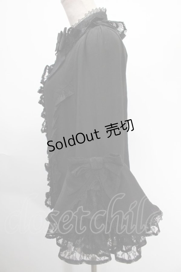 画像3: axes femme Kawaii / 姫袖7分丈ブラウス  黒 Y-25-01-16-027-AX-BL-SZ-OS (3)