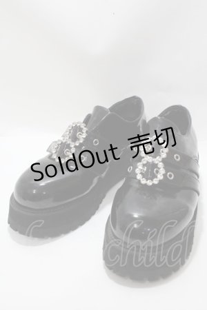 画像: Bubbles / ビジューベルトシューズ 36 黒 Y-25-01-22-042-CA-SH-AS-ZY