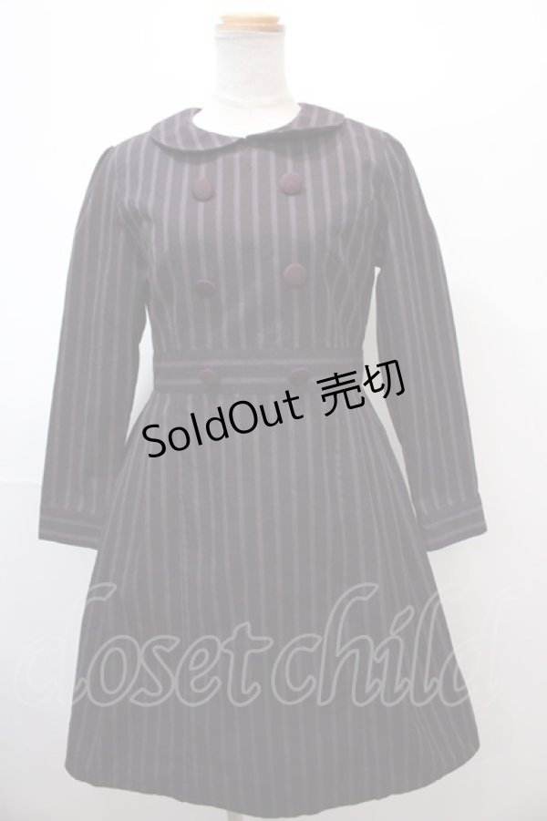 画像1: Fi.n.t / GIGIストライプワンピース F パープル Y-25-01-22-154-CA-OP-SZ-ZT442 (1)