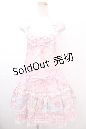 画像: Angelic Pretty / MELODY TOYSサロペット  ピンク Y-25-01-22-165-AP-OP-SZ-ZY