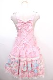 画像2: Angelic Pretty / MELODY TOYSサロペット  ピンク Y-25-01-22-165-AP-OP-SZ-ZY (2)